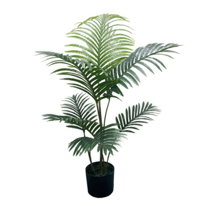 Faux ventilateur artificiel vert personnalisé pour intérieur et extérieur avec de grandes feuilles de palmier - Product Image 2