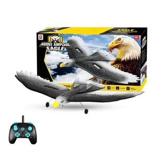 New Fpp Foam Big Fix Wing Glider Plane 2.4G Remote Control Aircraft Airplane RC Black Eagle Flying Model Toys With Lights