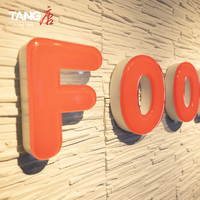 Lettres LED en acrylique transparent sur mesure à bords arrondis, enseignes lumineuses 3D pour la décoration de magasins, la publicité, les entreprises automobiles et les parcs
