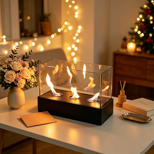 <span class=keywords><strong>Mejor</strong></span> Mini Chimenea de <span class=keywords><strong>Bioetanol</strong></span> Manual Personalizada OEM, Inserto Metálico para Mesa, Uso Interior, Calentadores de Llama Real para Sala de Estar - Product Image 1