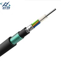 Cable de Fibra Óptica GYTA53-4B1 Monomodo, Enterrado, con Armadura Reforzada, 8/12/24/36/48/72/96/144 Núcleos