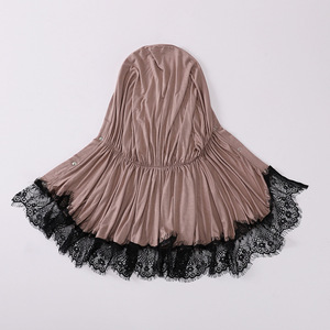<span class=keywords><strong>Dentelle</strong></span> noire bulle plaine en <span class=keywords><strong>mousseline</strong></span> de soie <span class=keywords><strong>dentelle</strong></span> Hijab couleurs écharpes personnaliser écharpes Hijab écharpe couture <span class=keywords><strong>dentelle</strong></span> - Product Image 2
