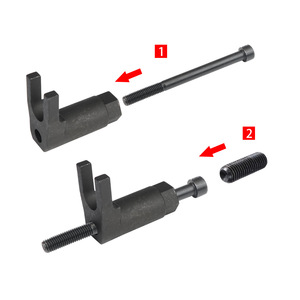 Outil de démontage d'injecteur de carburant diesel 3418 pour Ford F-250 6.7L, barre d'extension en acier noir incluse - Product Image 4