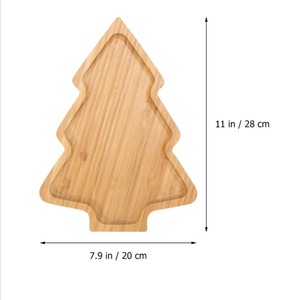 Plateau de Noël en bois multi-compartiments pour servir des fruits à la maison - Product Image 2
