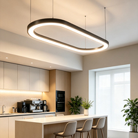 Éclairage de bureau LED, bandes lumineuses longues, connexion sans soudure, forme de barre, sur mesure, hauteur réglable, lampe linéaire en aluminium 6000K