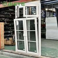 Custom Made 86 Aluminium Timber Composite Window Tempered Safety Glass for Private Mansion Construction Projects