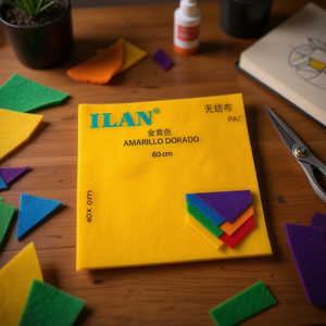 Foglio di Feltro Ilan 40x60 Cm Giallo Oro per Forniture Artigianali - Product Image 3