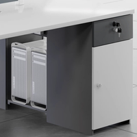 Nueva Mesa de Reuniones de Oficina Moderna, Ajustable y Resistente, Mesa Larga para Conferencias y Capacitación, Estación de Trabajo Modular para Empleados