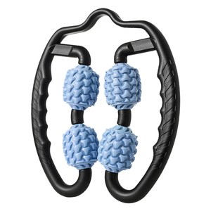 Rodillo de masaje con 4 ruedas en forma de U, para piernas, cuello, brazo, rodillo de relajación muscular - Product Image 1