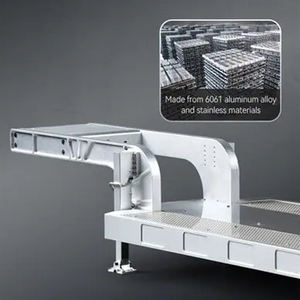 Doublee E012-001 1:14 כל-מתכת נמוך שטוח חצי טריילר <span class=keywords><strong>Rc</strong></span> תחבורה רכב שדרוג חלקי עבור E113-001 טרקטור volvo fmx טרקטור - Product Image 6