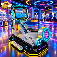 Machine d'arcade de combat aérien pour enfants avec écran LCD 22 pouces, monnayeur, pour centres de divertissement et aires de jeux intérieures