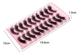 Pestañas Postizas al por Mayor, 10 Pares, Tira Completa, Pestañas de Visón Sintético 8D, 100% Hechas a Mano, Pestañas Postizas Personalizadas - Product Image 5