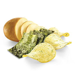 Chips de pommes de terre classiques Lays aux fruits et légumes cuites au four, saveur algues brûlées, 70g, en sachet, collation salée savoureuse semi-molle, best-seller - Product Image 4