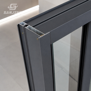 Fenêtre coulissante en aluminium à rupture de pont thermique Sanjing, double vitrage avec gaz argon pour une efficacité énergétique supérieure - Product Image 6