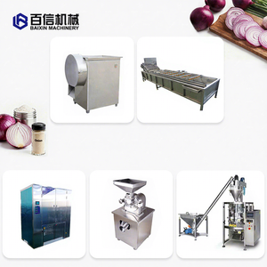 Línea Automática para Procesamiento de Cebolla: Rebanadora, Peladora, Secadora y Moledora de Cebolla, Ajo, Chile y Jengibre, Material SUS304, Certificación CE ISO - Product Image 1
