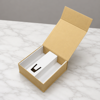 Boîte cadeau personnalisée de luxe écologique en papier kraft avec insert en carton personnalisé pour l'emballage d'électronique, de bijoux et de cosmétiques