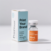Étiquettes d'emballage pour flacons de peptides avec impression de logo personnalisé, 1 ml, 3 ml, 10 ml, boîtes en carton pour flacons individuels, hologrammes, emballages et étiquettes