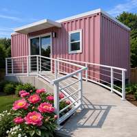 Maison conteneur en acier ondulé à panneaux sandwich pliables, haute résistance et respirante, solution moderne de bureau temporaire et de stockage