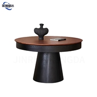 Table à manger rotative et extensible Jinruisheng Daflei en bois massif, style mi-siècle, frêne blanc, mobilier de maison pour petits espaces