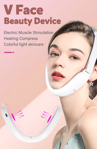 Dispositivo Facial en Forma de V con Doble Alimentación USB/Batería, 6 Modos de Masaje Amasador, Reductor de Papada, Aparato de Cuidado Facial Personal - Product Image 3