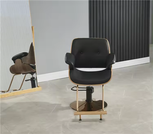 Moderne Stijl Houten Geïmporteerde Draaibare Goedkope Zwarte Kappersstoel Voor Slaapkamers En Salons - Product Image 2