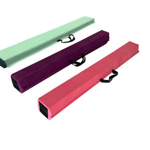Trave di equilibrio pieghevole realizzato in materiale espanso compresso rivestito con pelle scamosciata artificiale antiscivolo per sport e intrattenimento - Product Image 5