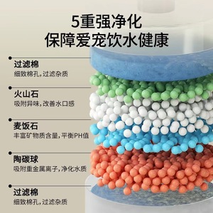 Fontaine à eau pour animaux de compagnie en céramique, forme de fleur, distributeur d'eau automatique pour chat, bol à eau silencieux pour chats - Product Image 3