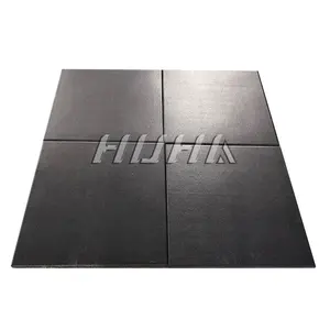 Hot sale Non-smell gym rubber tiles for weight area Anti-vibration rubber mats gym flooring Eco-friendly rubber mat for gym