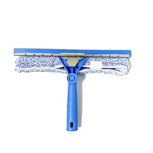 Essuie-vitres ESD 2 en 1 avec tête pivotante, lame de raclette remplaçable, lavette en microfibre pour le nettoyage commercial et domestique - Product Image 2