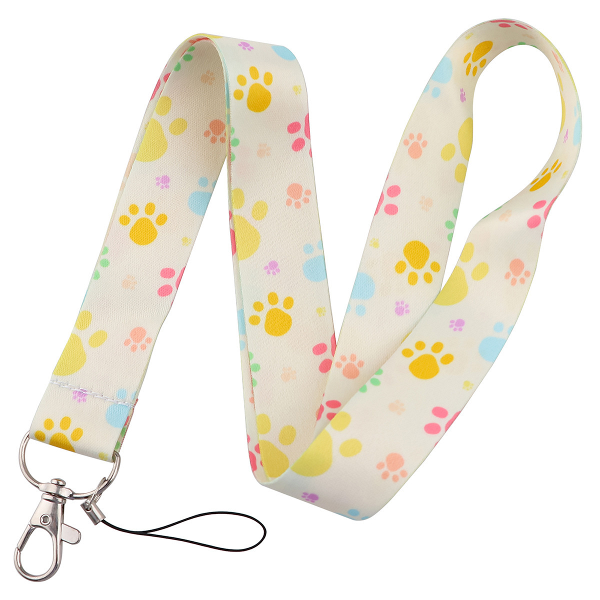 Wholesale Stain Lanyards Anti-Lost ID Name Badge Card Holder Fashion Dog Claw Design Lanyard Accessories Promotional Gifts Image 2