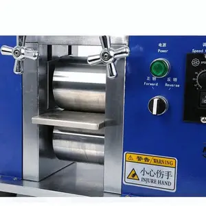 Lab hot roll kalender machine Voor batterij elektrode