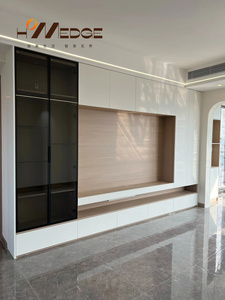 Hiện Đại Trắng <span class=keywords><strong>tv</strong></span> giá gỗ rắn và ván ép thời trang phòng khách đứng với rắn MDF đồ nội thất nhà cho phòng ngủ - Product Image 6