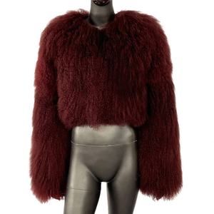 Ventes chaudes 2026, manteau en fourrure de laine ultra court tendance pour femmes, nouveau pour l'hiver - Product Image 5