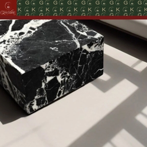 Mesa <span class=keywords><strong>de</strong></span> Centro Rectangular <span class=keywords><strong>de</strong></span> Mármol Negro Napokon GOLDKING, Sin Patas, Estilo Moderno y Minimalista para Sala <span class=keywords><strong>de</strong></span> Estar, Fabricación Directa <span class=keywords><strong>de</strong></span> Fábrica OEM ODM - Product Image 6