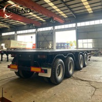 Semi-remorque plateau anti-corrosion 30 tonnes à suspension mécanique à vendre pour le transport de marchandises en climat humide en Asie du Sud-Est