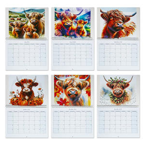 Calendario de Escritorio 2026 con Diseño de Vaca de las Tierras Altas de Gangtong, <span class=keywords><strong>Planificador</strong></span> Anual - Product Image 4