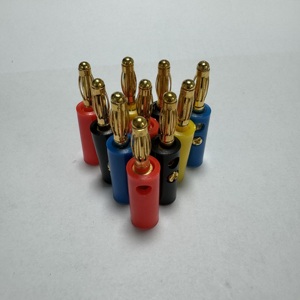 Chuối cắm adapter 4mm đồng thau 10A 250V đánh giá 2P mô hình 232 vạn năng DC cung cấp điện Oscilloscope thăm dò âm thanh video - Product Image 2