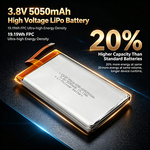 Batterie lithium polymère haute tension <span class=keywords><strong>3</strong></span>,8 V 5050 mAh 5000 mAh avec PCB flexible, cellule LiHV rechargeable, batterie Lipo FPC <span class=keywords><strong>3</strong></span>,8 volts - Product Image 5