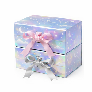 Caja de Regalo Plegable Magnética de Lujo con Diseño Personalizado, Caja de Embalaje Rígida de Cartón Duro para Zapatos de Lujo - Product Image 2