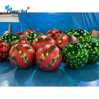 Décorations de fête, sphères miroir, ornements de Noël, ballons gonflables décorés en PVC