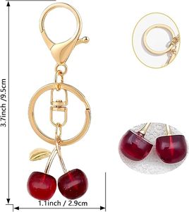 Llavero de cereza más vendido, bonitos llaveros de fresa para bolsos, regalos para mujer, Día de San Valentín, RTS - Product Image 4