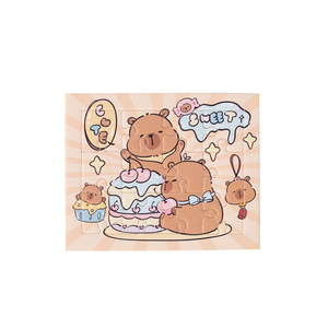 Mini puzzle Capybara 8029 en papier, puzzle plat pour enfants de 2 à 4 ans, jouet éducatif avec impression couleur intégrale, coins arrondis - Product Image 5
