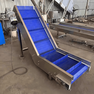 Ağır hizmet tipi ayarlanabilir eğim modüler bant konveyör sistem gıda endüstriyel kullanım için paslanmaz çelik enerji verimli tasarım - Product Image 2