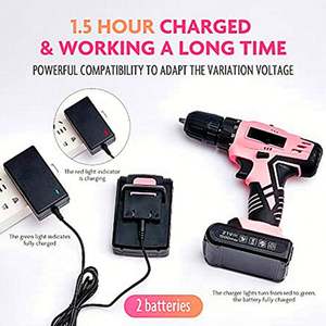 Perceuse à percussion sans fil au lithium de qualité avec logo personnalisé, rose, pour femmes, vente en gros - Product Image 5