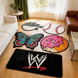 Tapis de luxe imprimé 3D motif papillon, tapis de forme irrégulière, design personnalisé, tendance, cool, tapis de zone Hypebeast - Product Image 2