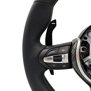 พวงมาลัยคาร์บอนไฟเบอร์สีเขียว รุ่น M Sport สำหรับ BMW F01 F07 F10 F15 F16 F20 F21 F22 F25 F26 F30 F32 F33 F36 M3 F80 - Product Image 3