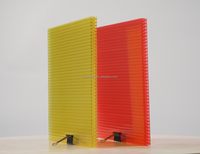 Feuilles jumelles claires UV modernes de toiture de soleil de polycarbonate de mur d'épaisseur de 6mm