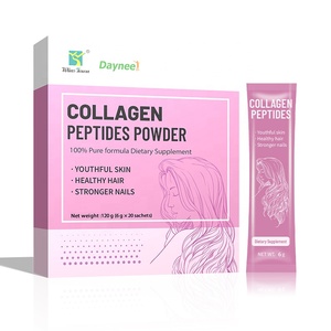 Atacado alta proteína peixe marinho colágeno peptídeo pó para pele cabelo ossos - Product Image 1