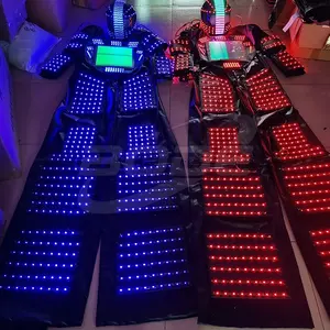 Venta caliente LED robot The Predator disfraz trajes LED para robot para fiesta