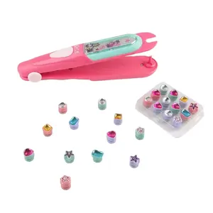 LK Toys New Arrival Diy Jewel Hair Kit Decoration Pretend Toy Kids Makeup Kit Set For Girls Hair Decorations Accessories